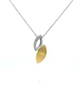 Anhänger mit Kette Silber vergoldet