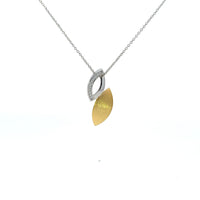 Anhänger mit Kette Silber vergoldet