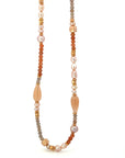 Collier Perlen und Mondstein