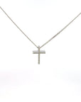 Anhänger Kreuz Weissgold 18kt mit Brillanten