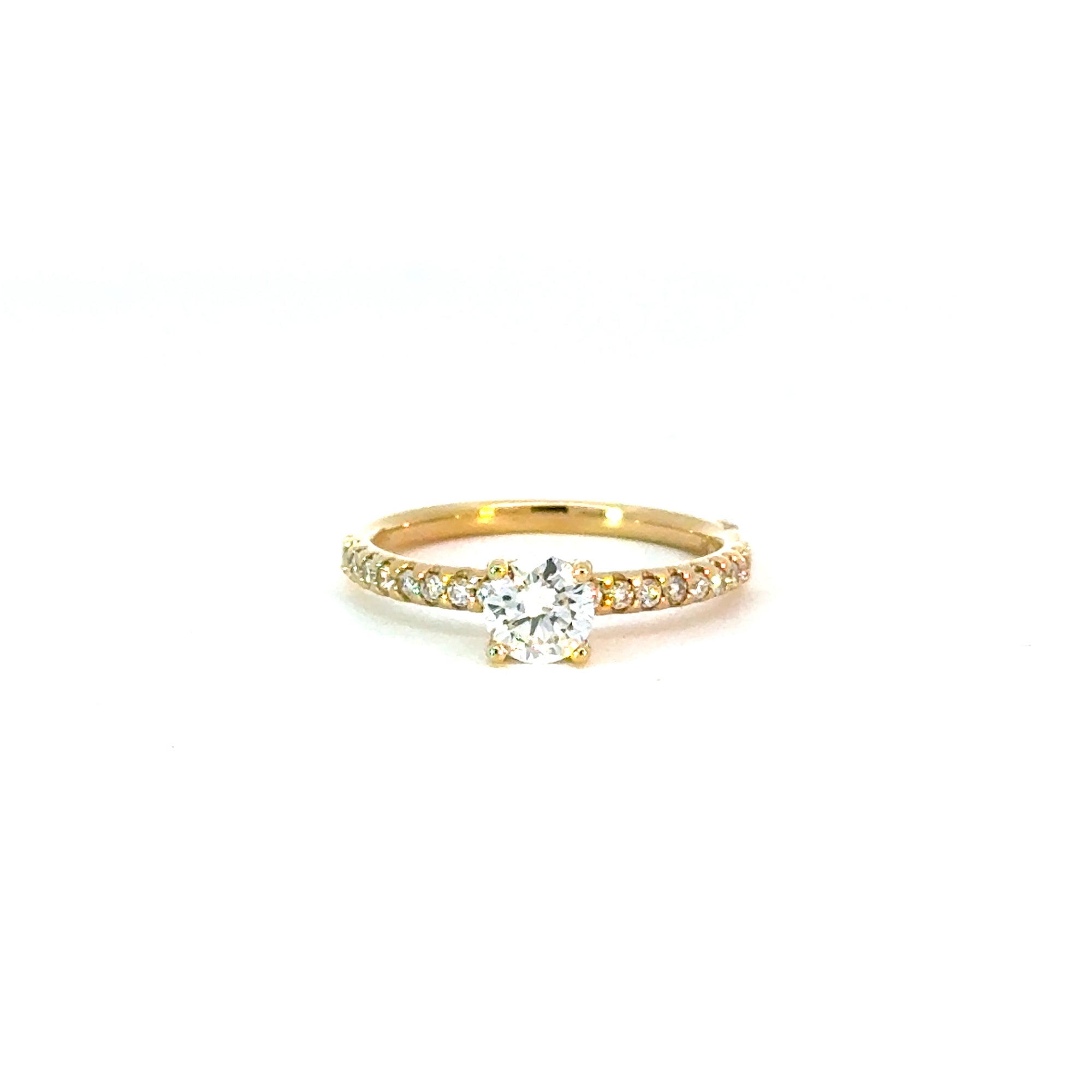 Ring in Gelbgold 18kt mit Labordiamanten