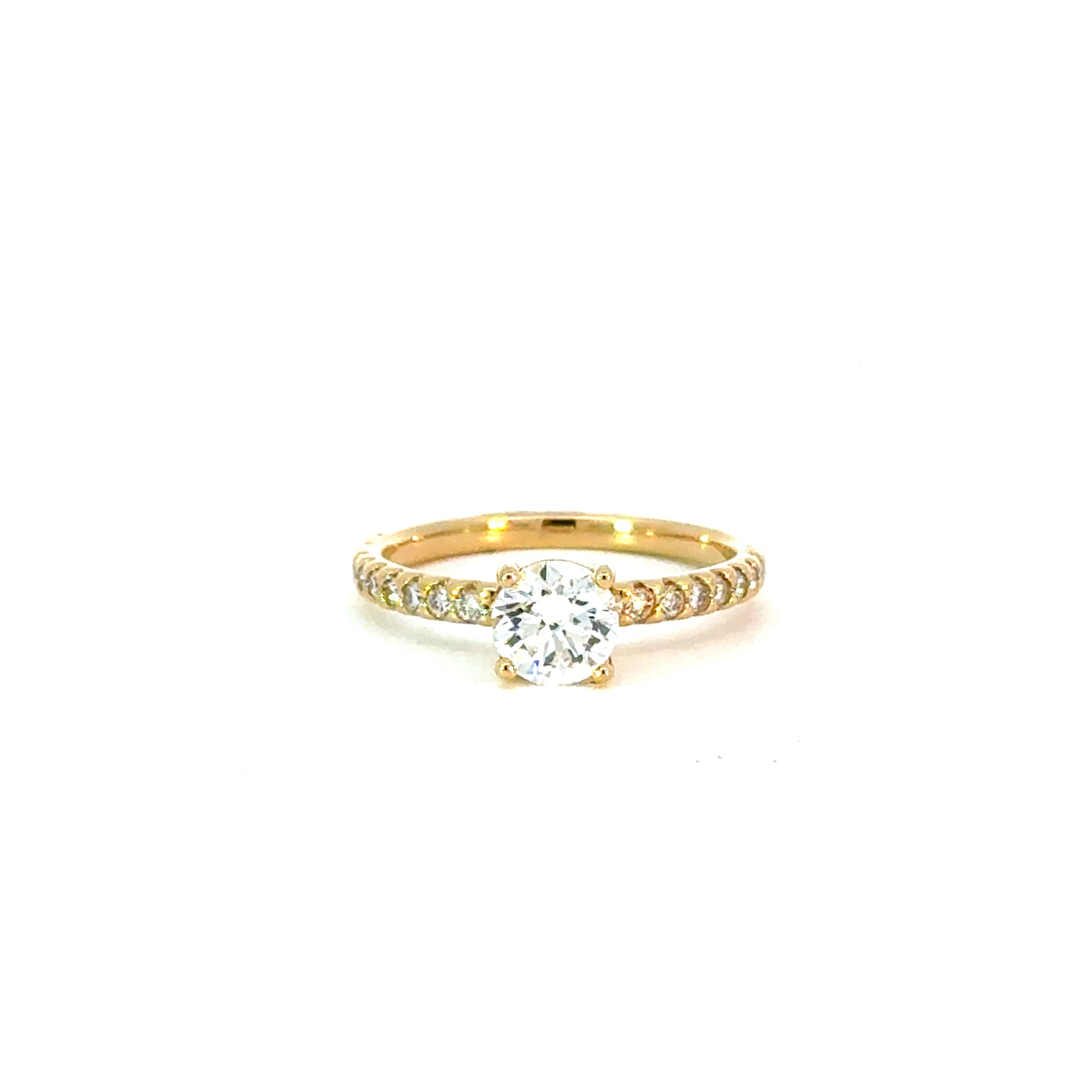 Ring in Gelbgold 18kt mit Labordiamanten
