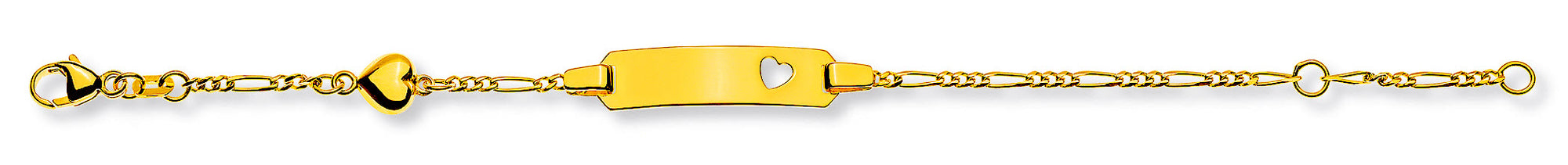 Bébé Bracelet Figaro 3+1 Gelbgold 9kt