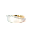 Ring in Gelb und Weissgold 18kt mit Brillanten