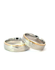 Partnerring in Silber und Apricotgold 14kt