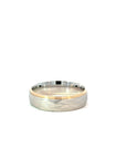 Partnerring in Silber und Apricotgold 14kt