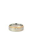 Partnerring in Silber und Apricotgold 14kt