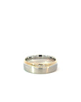 Partnerring in Silber und Apricot 14kt mit Brillanten