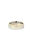 Partnerring in Silber und Apricotgold 14kt