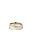 Partnerring in Silber und Apricot 14kt mit Brillanten