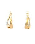 Creolen in Gelbgold 18kt mit Brillanten