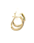 Creolen in Gelbgold 18kt mit Brillanten