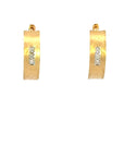 Creolen in Gelbgold 18kt mit Brillanten