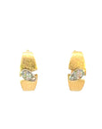 Creolen in Weiss und Gelbgold 18kt mit Brillanten