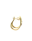 Creolen in Weiss und Gelbgold 18kt mit Brillanten