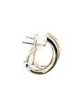 Creolen in Weiss und Gelbgold 18kt mit Brillanten