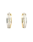 Creolen in Weiss und Gelbgold 18kt mit Brillanten