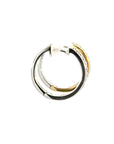 Creolen in Weiss und Gelbgold 18kt mit Brillanten