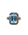 Ring in Rosegold 18kt mit Farbsteine