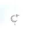 Creolen Perle Weiss/Gelbgold 18kt