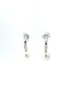 Creolen Perle Weiss/Gelbgold 18kt