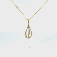 Anhänger Gelbgold 18kt mit Brillanten