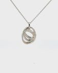 Anhänger in Weissgold 18kt mit Brillanten