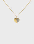 Anhänger Herz Gelbgold 18kt mit Brillanten
