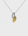 Anhänger mit Kette Silber vergoldet