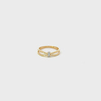 Ring Gelbgold 18kt mit Brillant