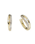 Creolen mit Brillanten in Gelbgold 750