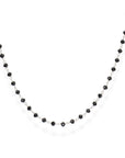 Amen Collier Silber 925 mit Kristall Schwarz