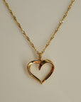 Collier in Gelbgold mit Herzanhänger
