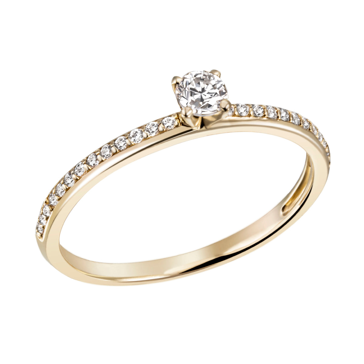 Ring in Gelbgold 18kt mit Brillanten