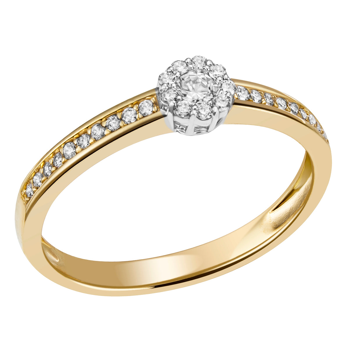 Ring in Gelbgold 18kt mit Brillanten