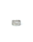 Ring Silber mattiert mit Zirkonia