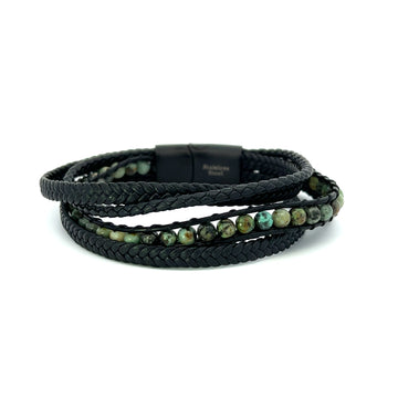 Armband Edelstahl Tigerauge