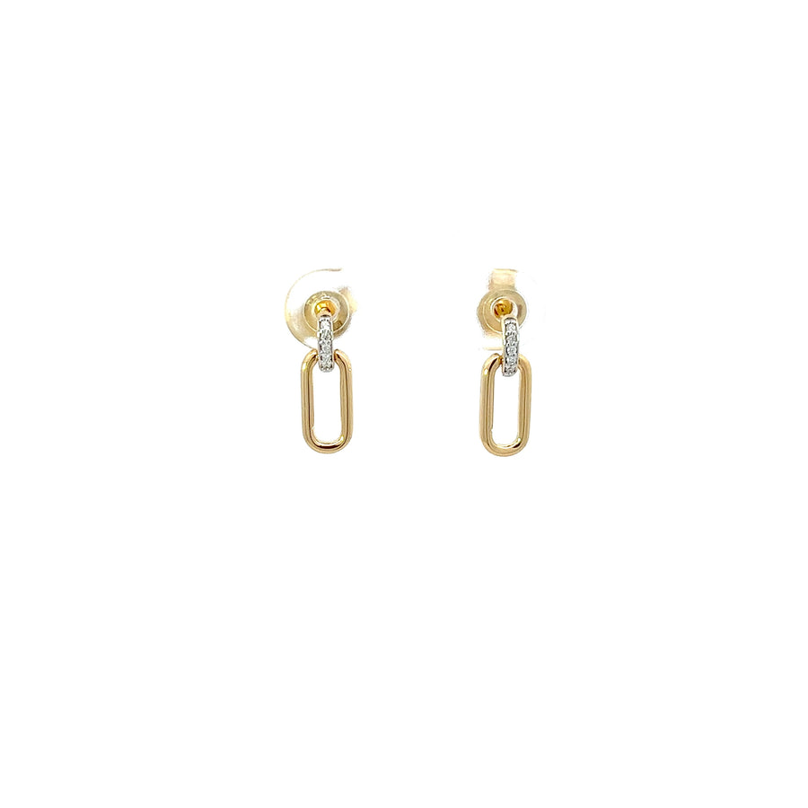 Ohrstecker Gelbgold 18kt mit Brillant