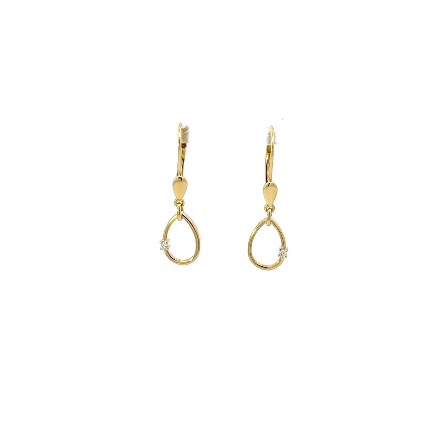 Ohrstecker Gelbgold 18kt mit Brillant