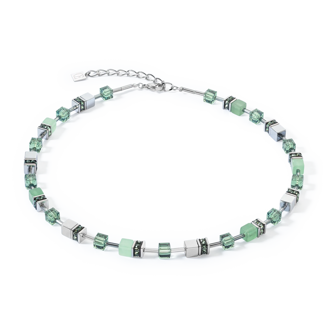 Collier Edelstahl Grün