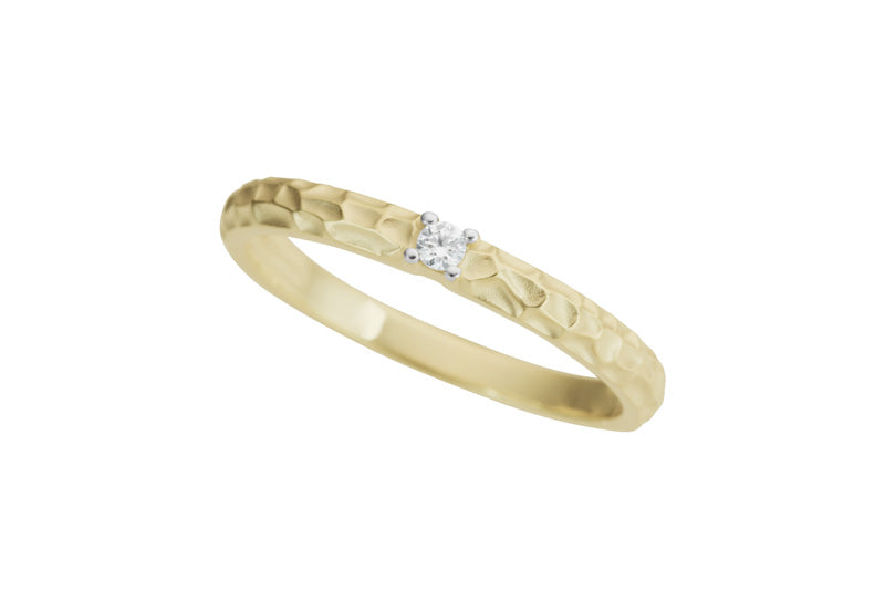 Ring in Gelbgold 18kt mit Brillanten