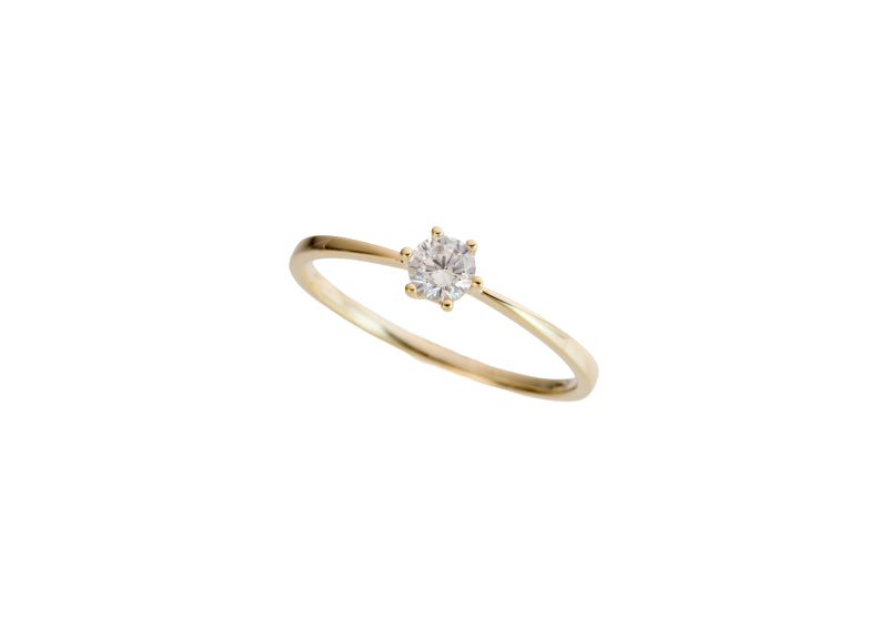 Ring "Solitär" in Gelbgold 18kt mit Labor Diamant