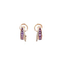 Ohrstecker Rosegold 18kt mit Amethyst