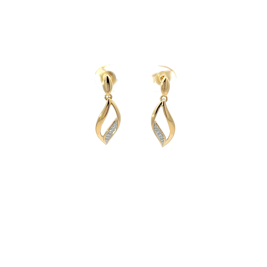 Ohrstecker Gelbgold 18kt mit Brillanten