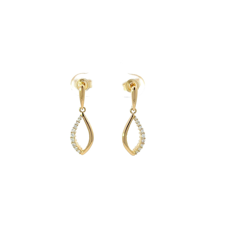 Ohrstecker Gelbgold 18kt mit Brillanten