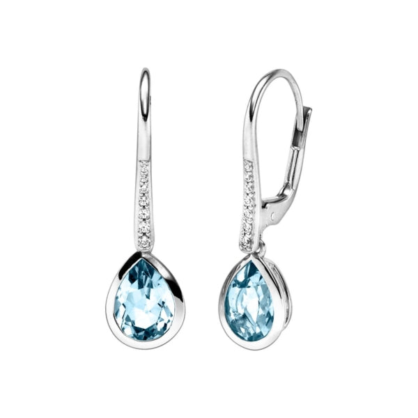 Ohrhänger in Silber mit Zirkonia