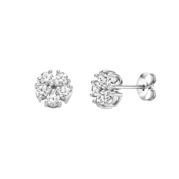 Ohrstecker in Silber mit Zirkonia