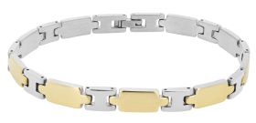 Armband in Edelstahl bicolor