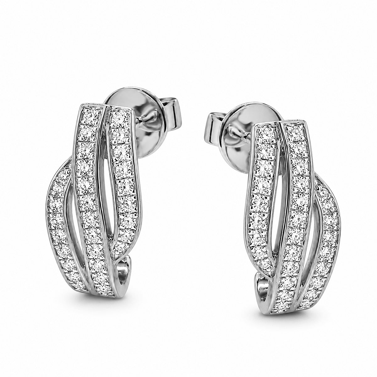 Ohrstecker in Weissgold 18kt mit Brillanten