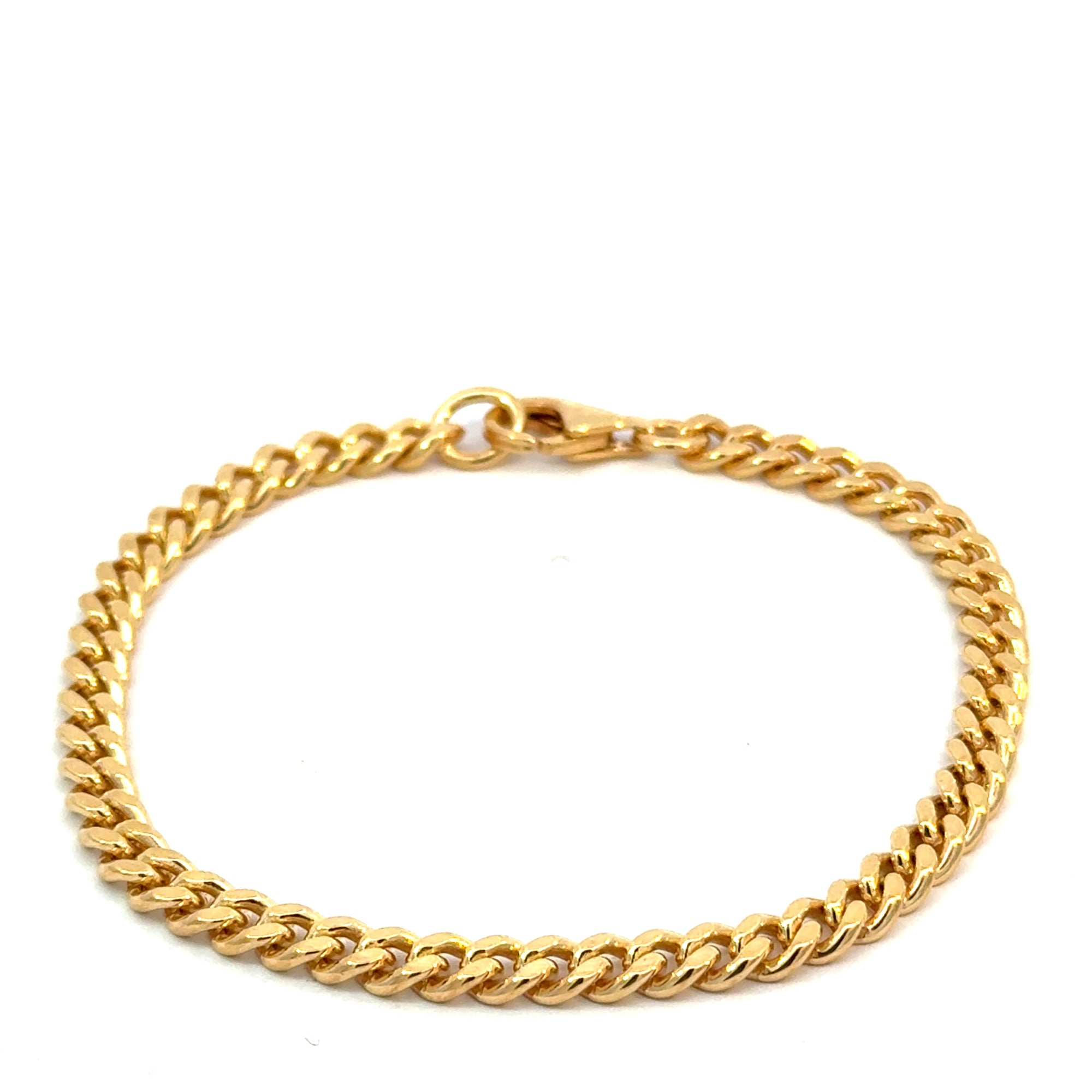 Bracelet Panzer in Silber vergoldet